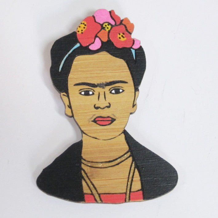 Frida Kahlo Brooch Handmade