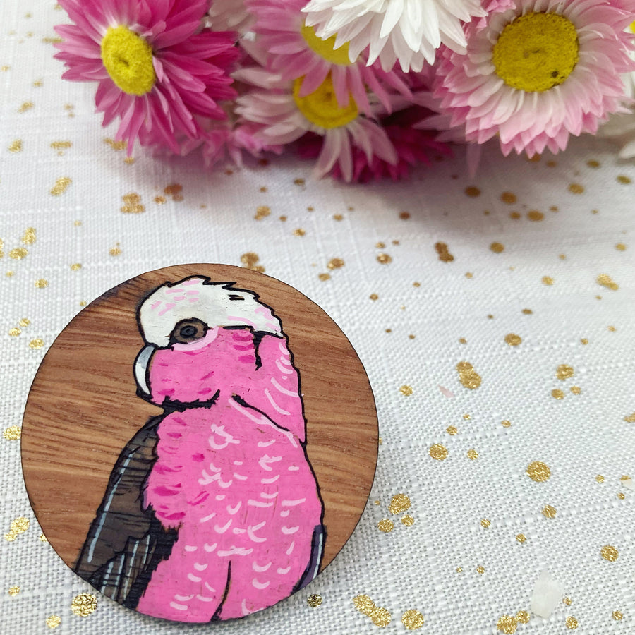 Galah Brooch