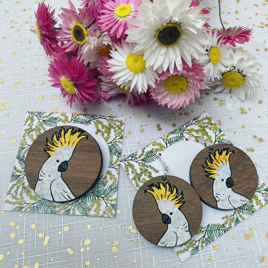 Cockatoo Earrings