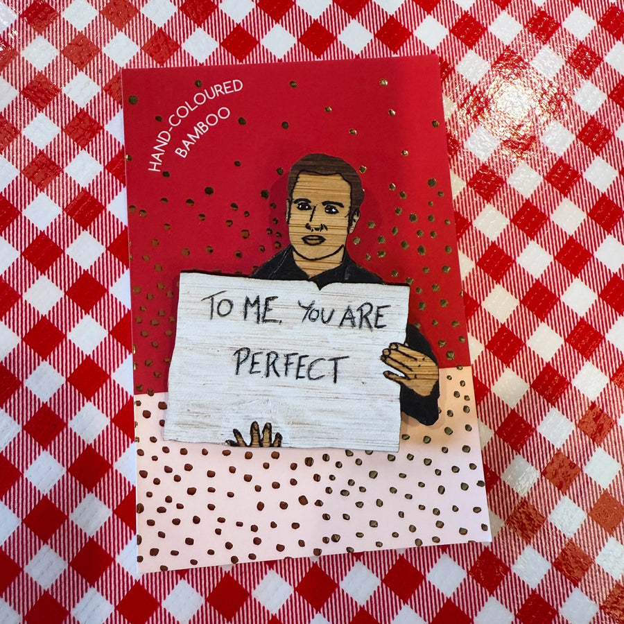 Brooch: Love Actually: Creepy Sign guy