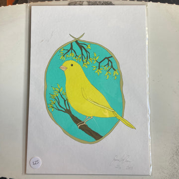 A5 art print: Canary