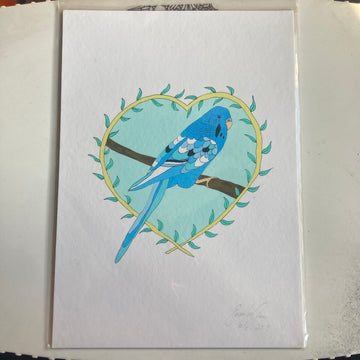 A5 art print: Budgie