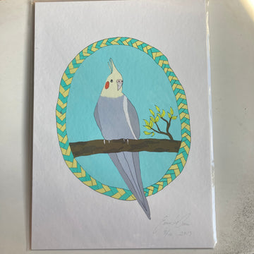 A5 art print: Cockateil