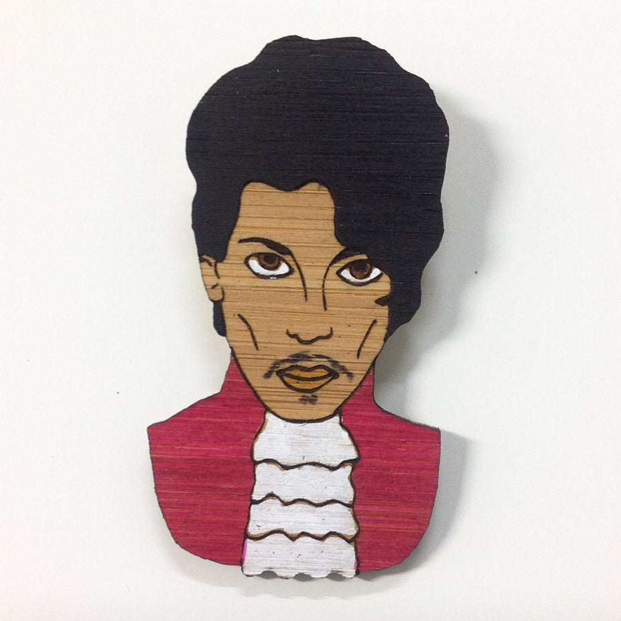 Prince Brooch Purple Rain Handmade