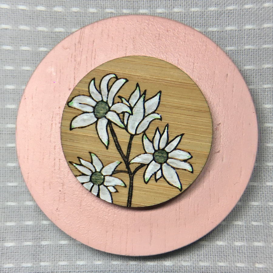 Floral Brooch - Flannel Flower