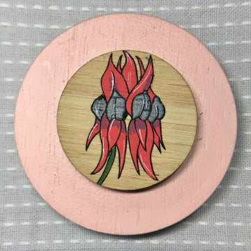 Floral Brooch - Sturt's Desert Pea